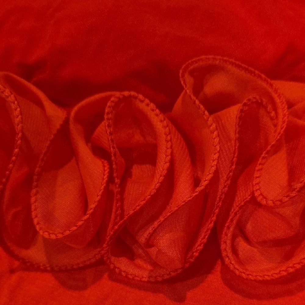 Gracia Bold Red Ruffled Blouse - Picture 3 of 8